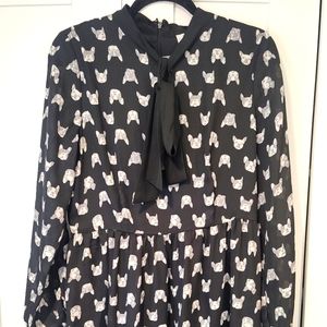 ModCloth French Bulldog Print Dress